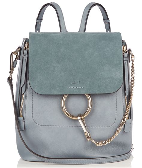 chloe faye backpack blue|chloe faye handbag.